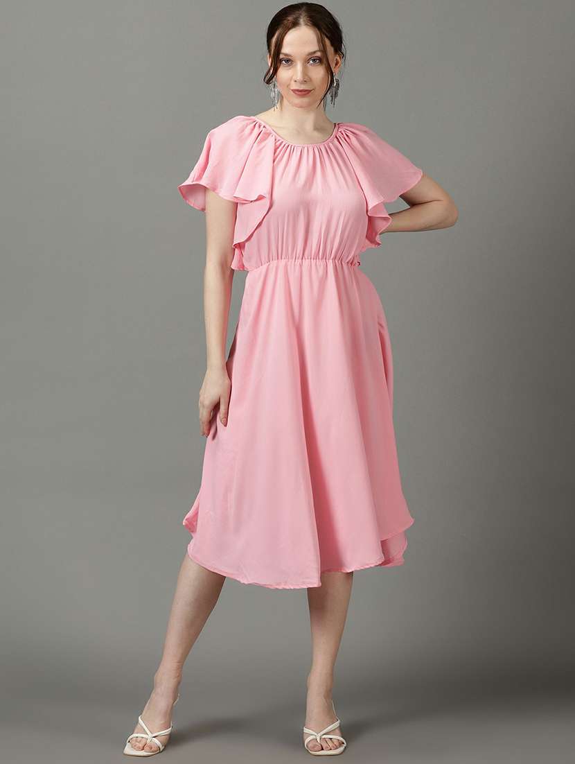 women's asymmetric solid dress - 19662538 -  Zoom Image - 0