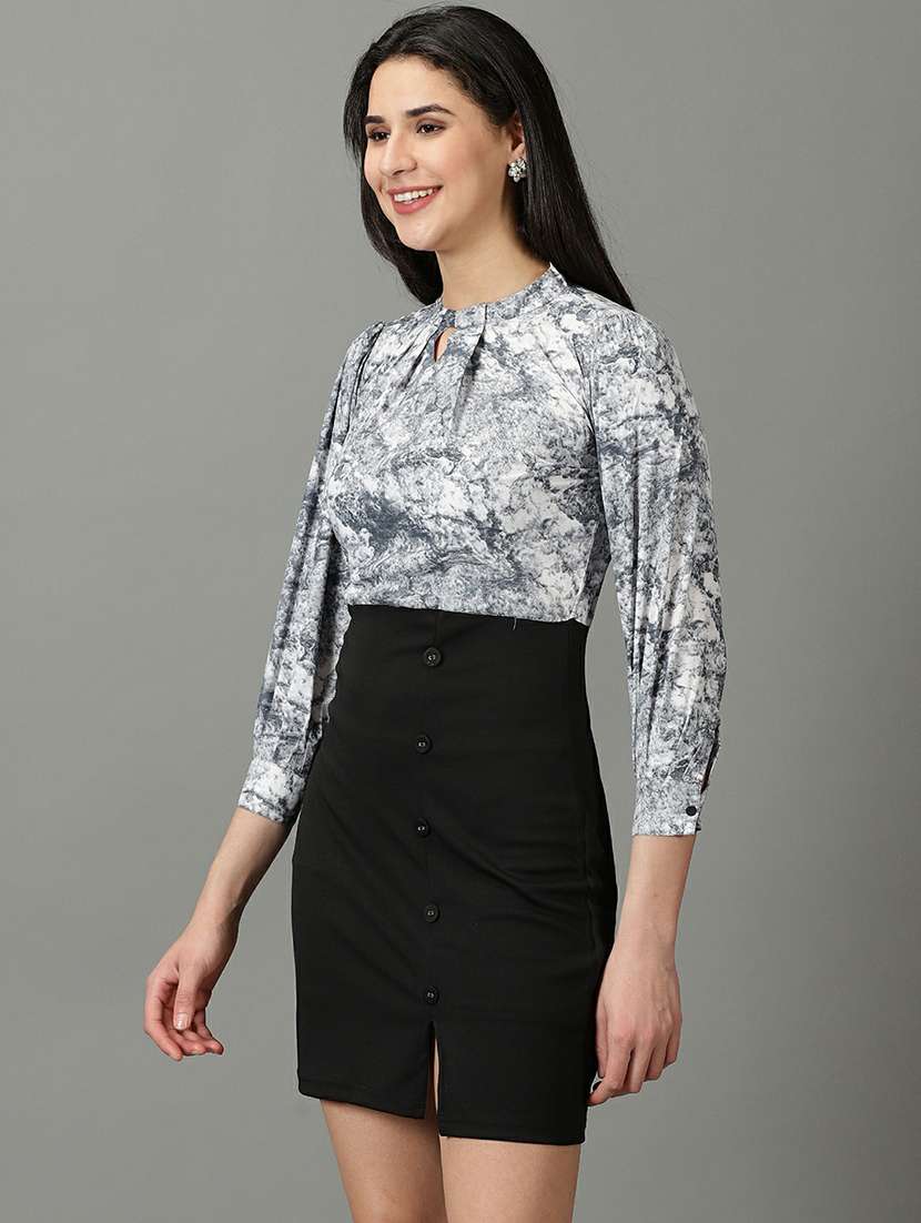 women's sheath printed dress - 19662560 -  Standard Image - 2