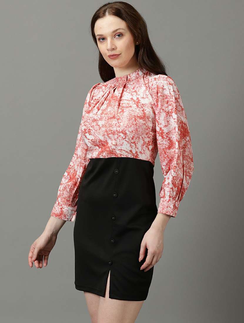 women's sheath printed dress - 19662561 -  Standard Image - 2