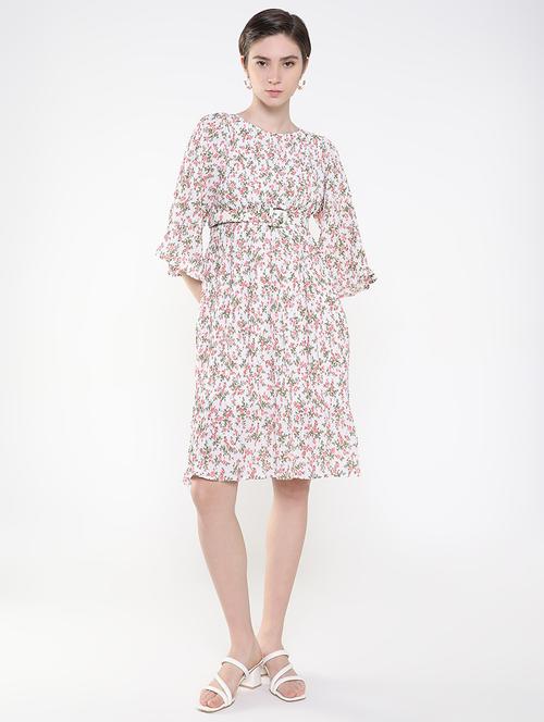 women's fit & flare floral dress - 19662593 -  Standard Image - 0