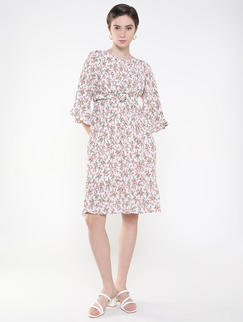 women's fit & flare floral dress - 19662593 -  Zoom Image - 0