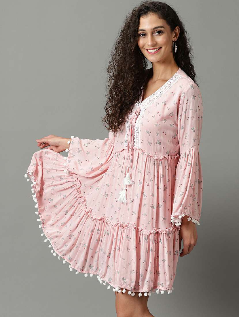 women's tiered dress floral dress - 19662606 -  Standard Image - 2