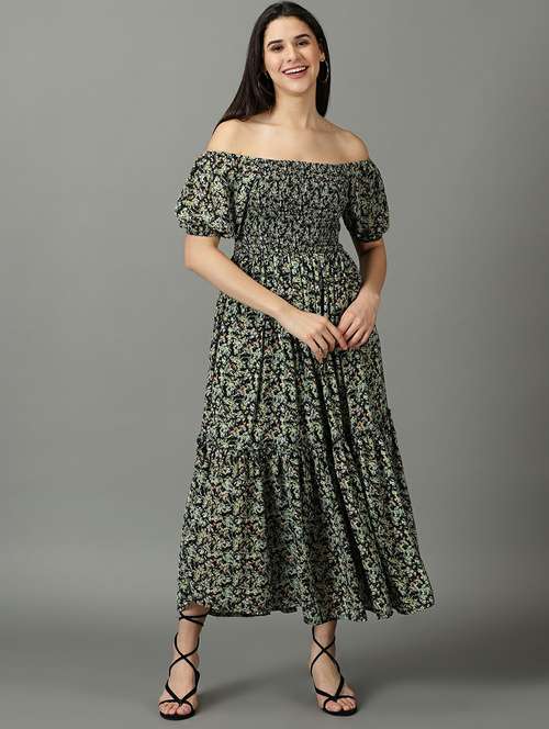 women's tiered dress floral dress - 19662614 - Standard Image - 0