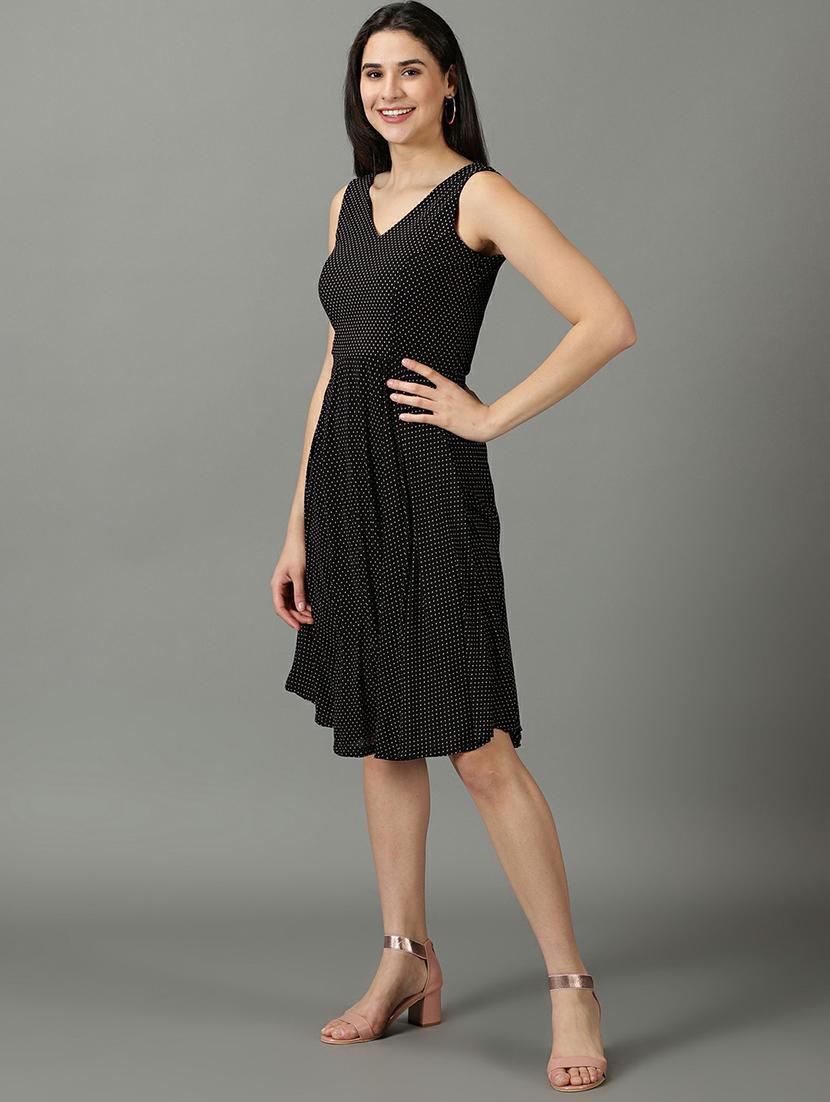 women's fit & flare paisley dress - 19662619 - Standard Image - 2