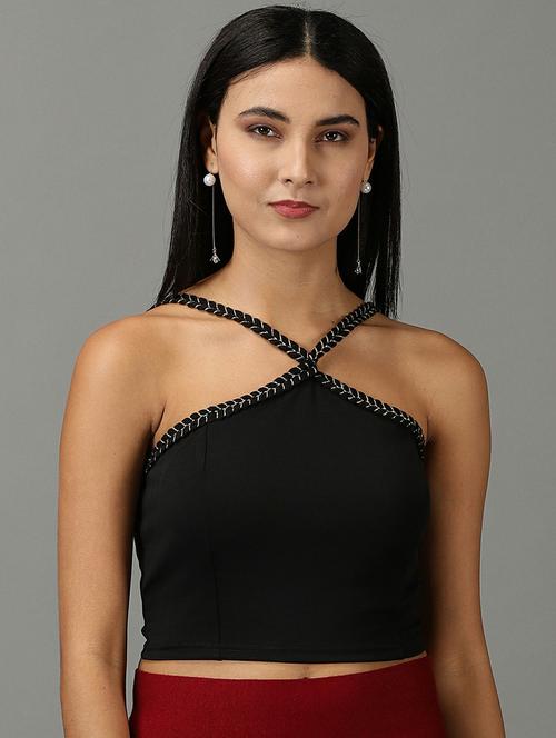 camisole neck solid regular top - 19662650 - Standard Image - 0