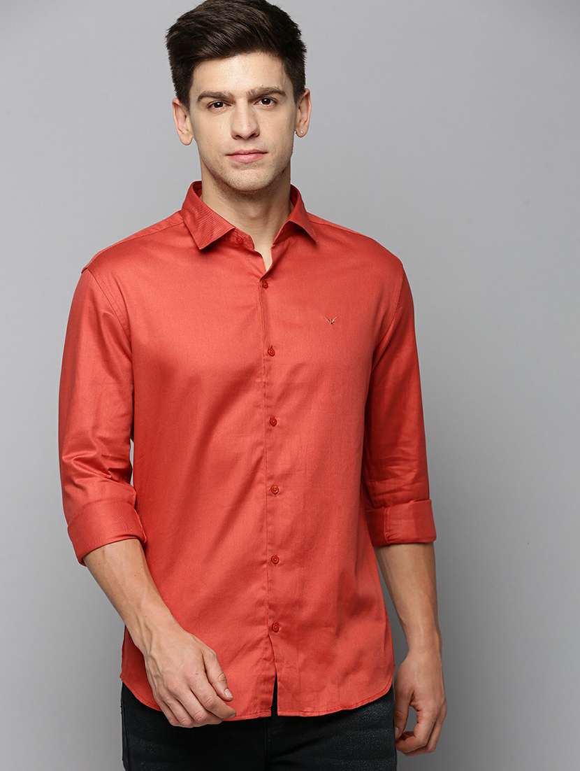mens solid casual shirt