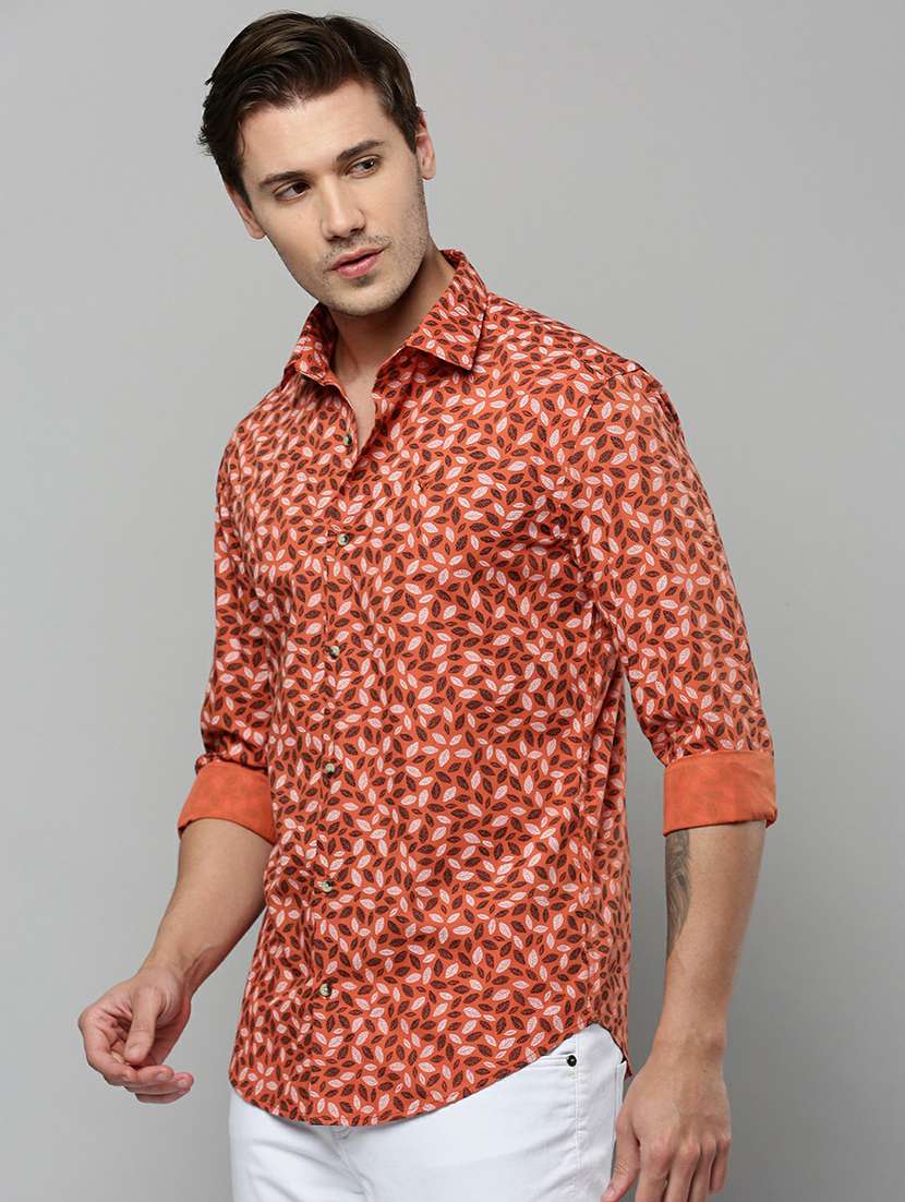mens leaf print casual shirt - 19662745 -  Standard Image - 2
