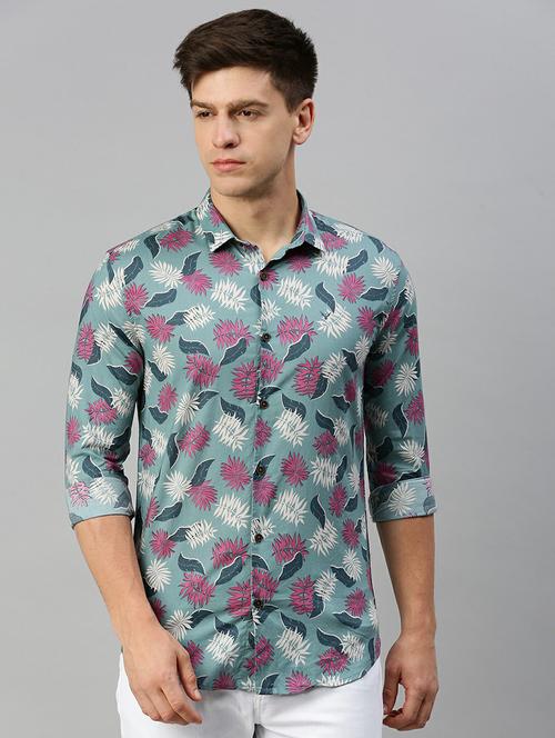 mens tropical casual shirt - 19662796 - Standard Image - 0