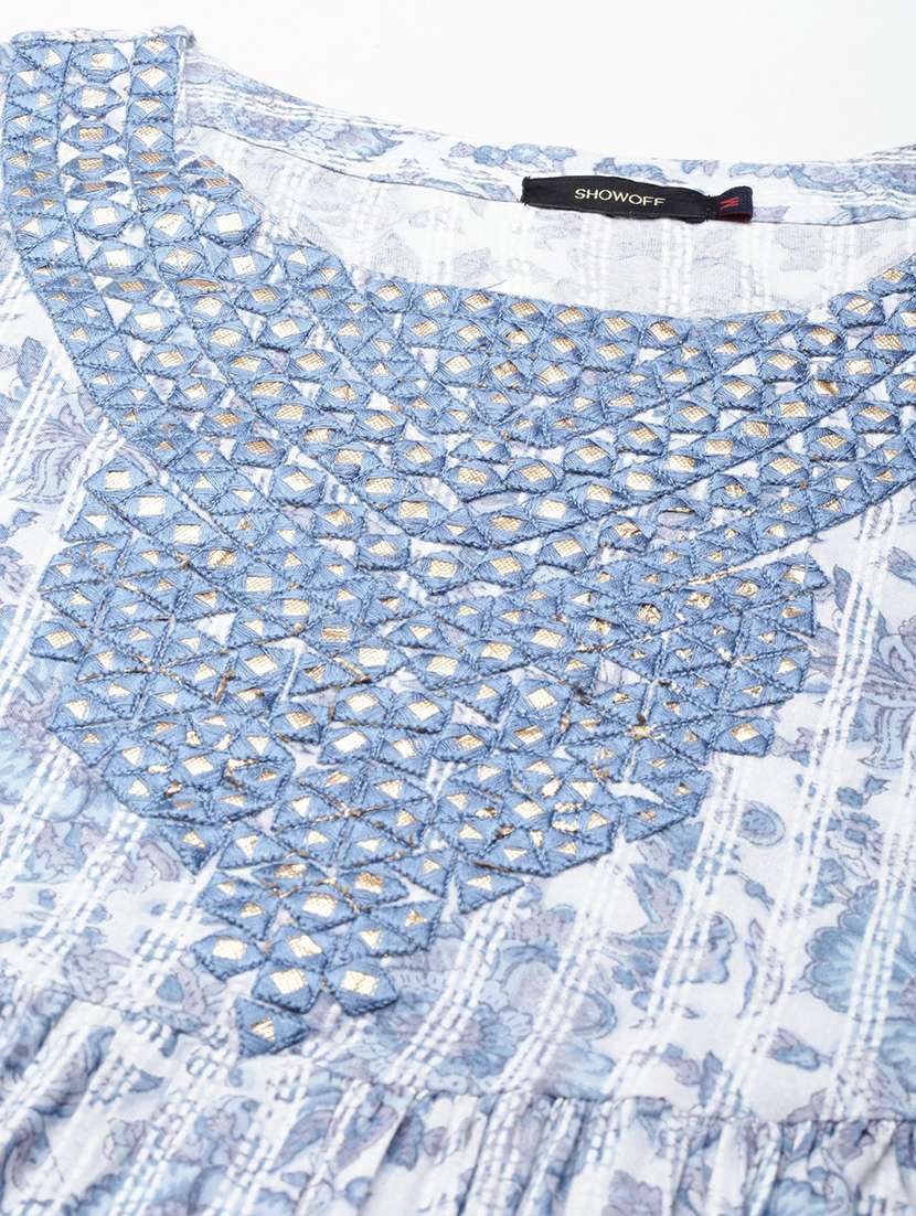 women printed round neck kurta pant set with dupatta - 19664947 -  Standard Image - 7