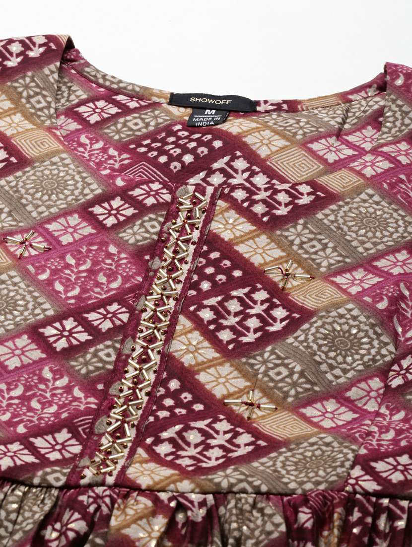 women printed round neck kurta pant set with dupatta - 19664971 - Standard Image - 7