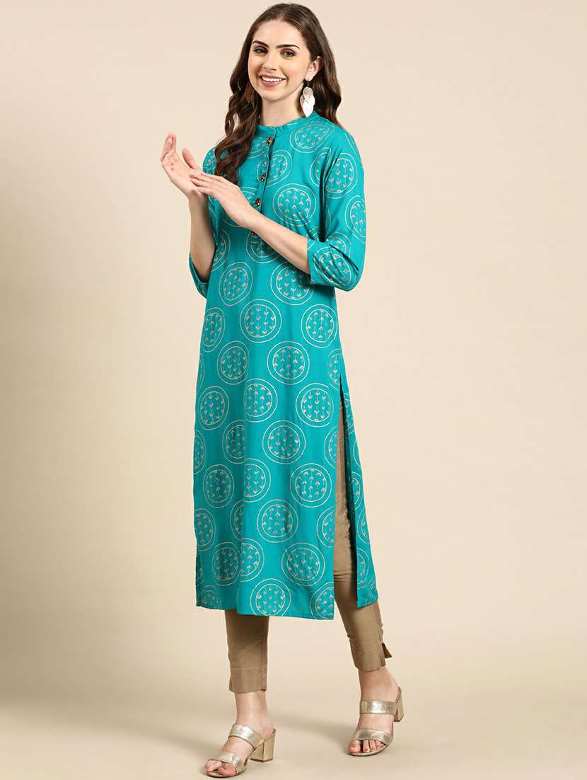 women's straight kurta - 19665030 -  Standard Image - 2