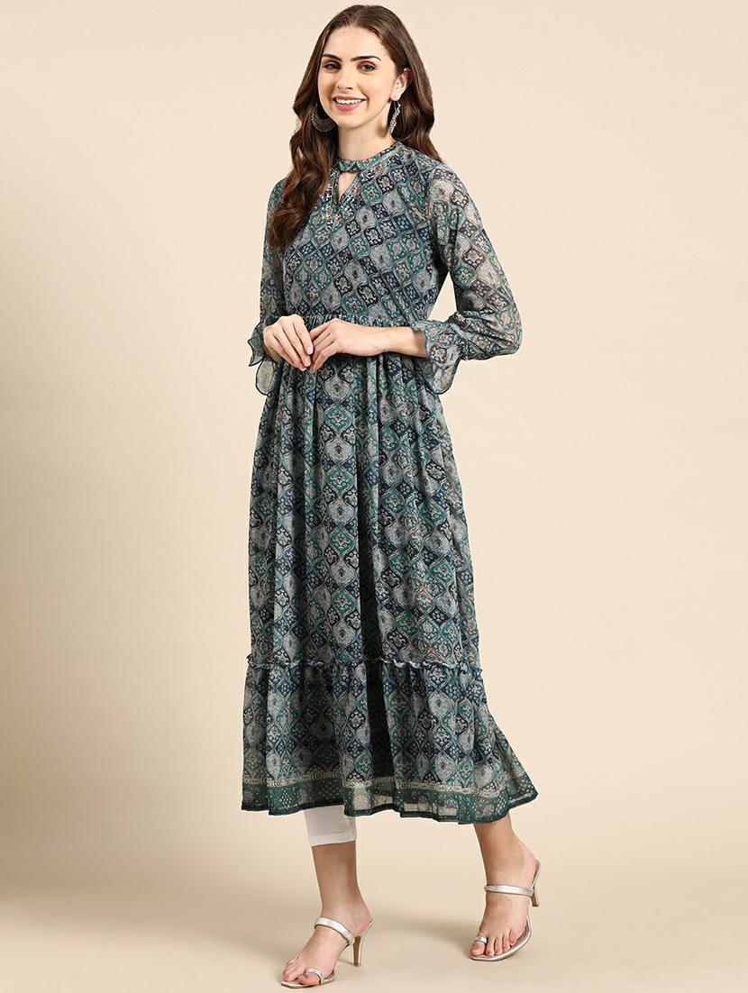 women's flared kurta - 19665039 - Standard Image - 2