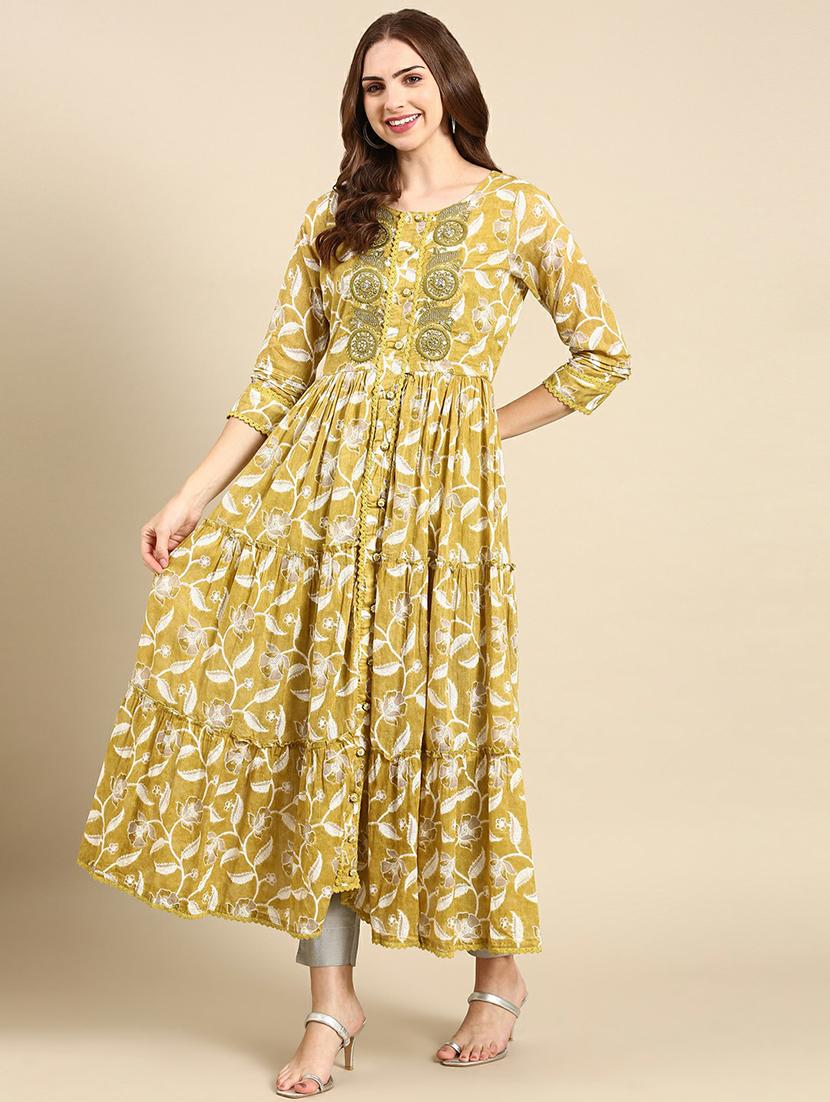 women's flared kurta - 19665040 - Standard Image - 2