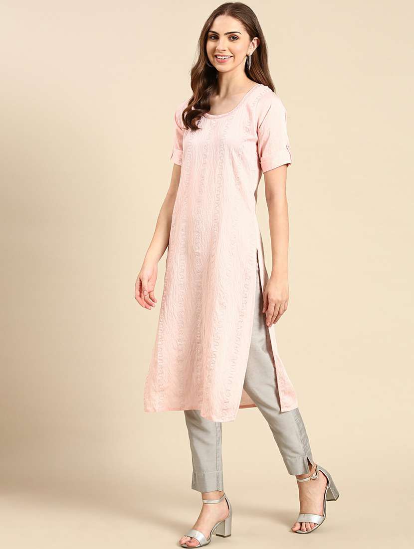 women's straight kurta - 19665065 -  Standard Image - 2