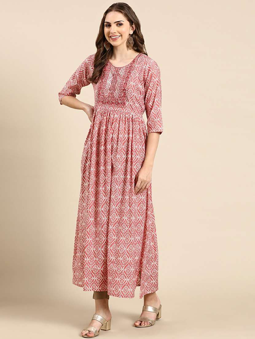 women's flared kurta - 19665069 - Standard Image - 2