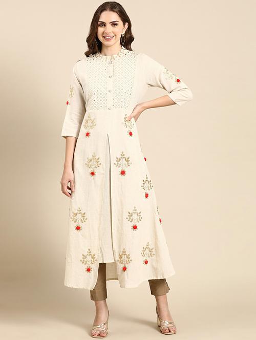 women's front slit kurta - 19665082 - Standard Image - 0