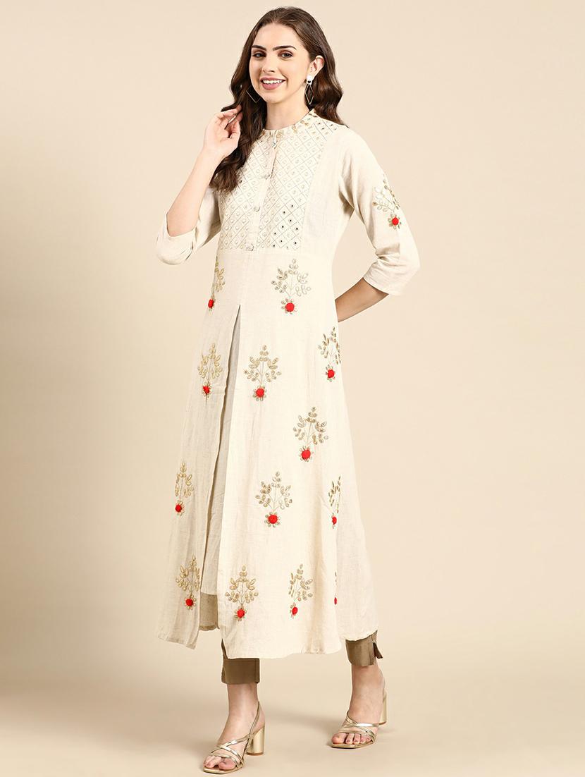women's front slit kurta - 19665082 - Standard Image - 2