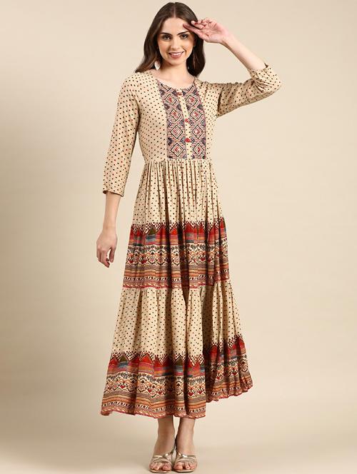 women's flared kurta - 19665093 - Standard Image - 0