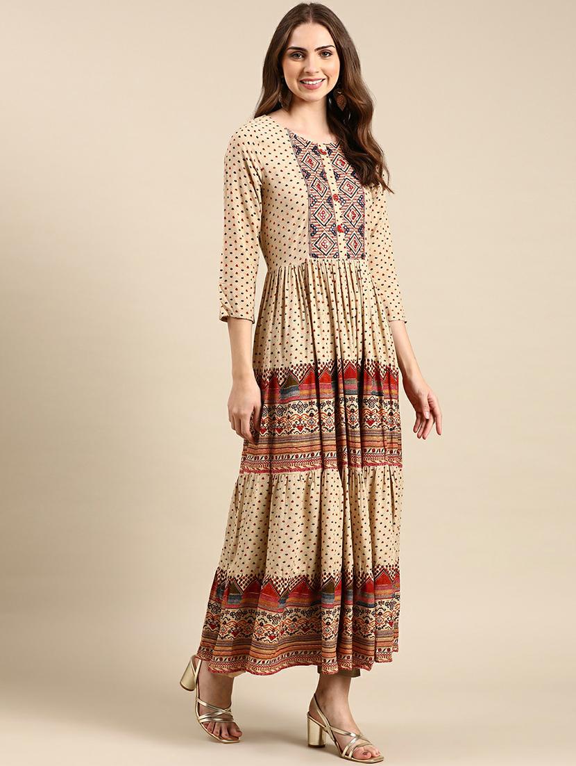 women's flared kurta - 19665093 - Standard Image - 2