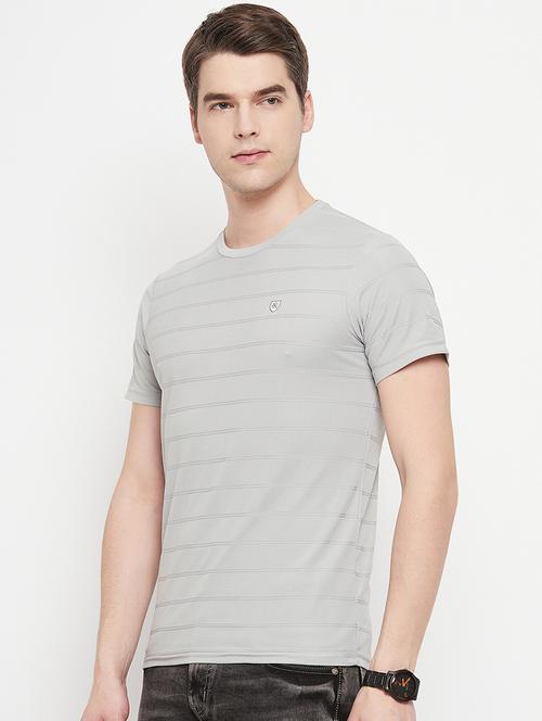 grey round neck regular t-shirt - 19665284 - Standard Image - 0
