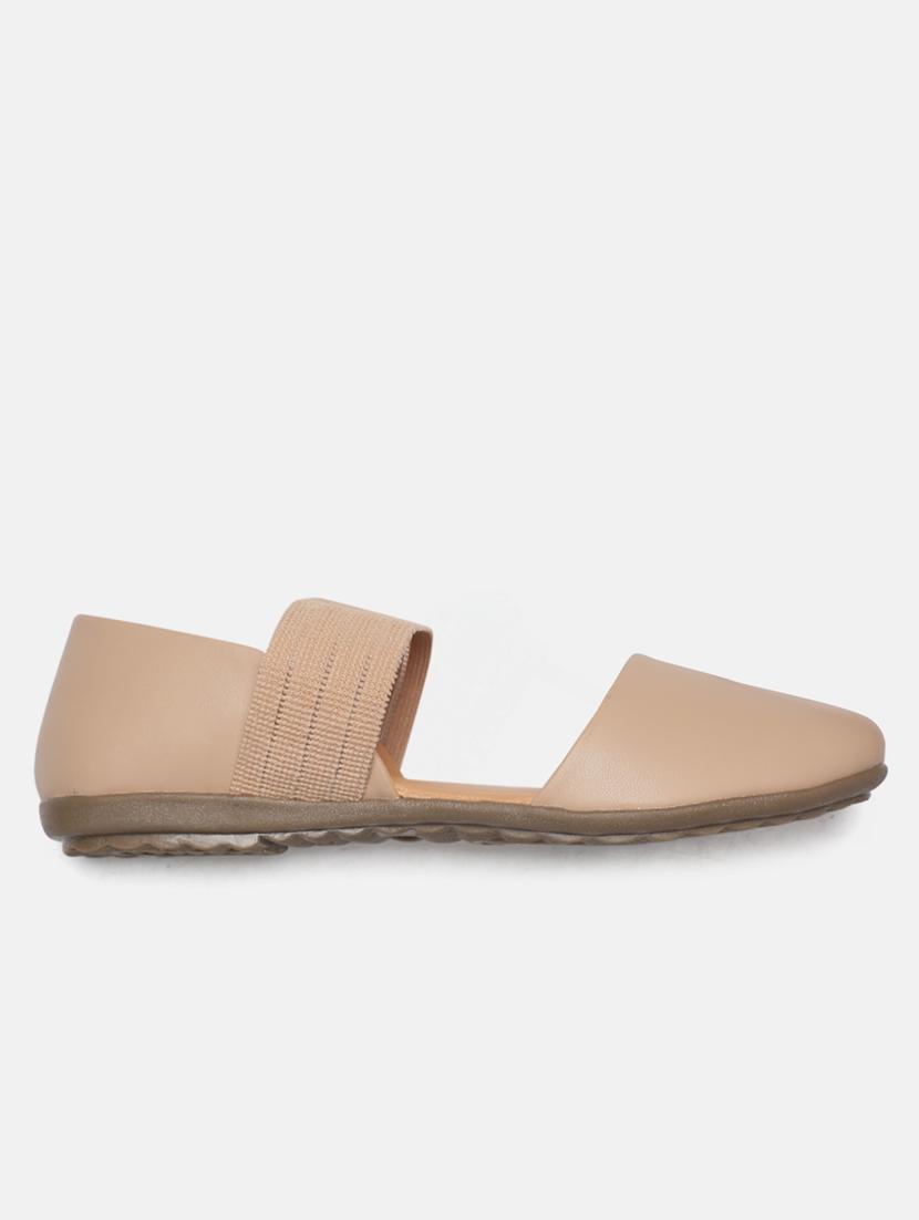 beige faux leather ballerina - 19665789 - Zoom Image - 0
