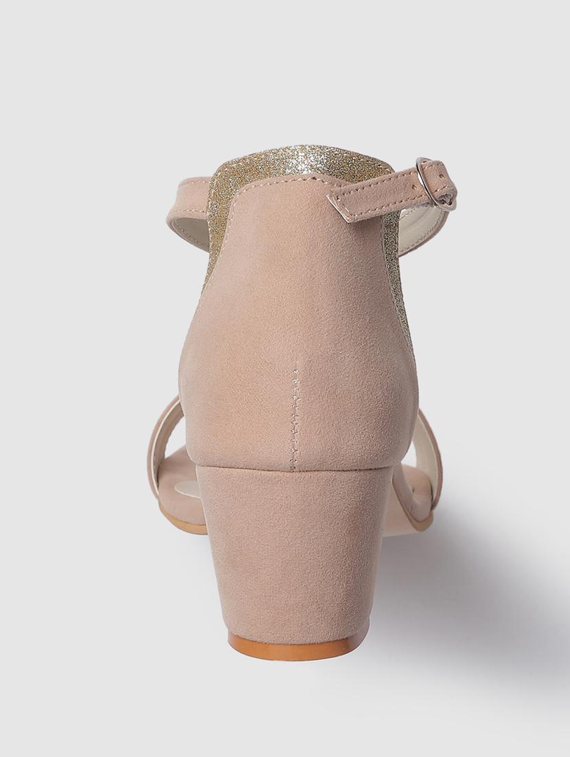 beige suede back strap sandals - 19665895 - Standard Image - 2