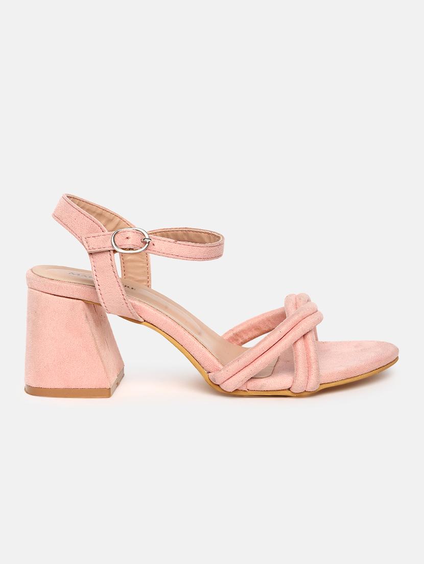 pink suede back strap sandals - 19665911 - Standard Image - 2