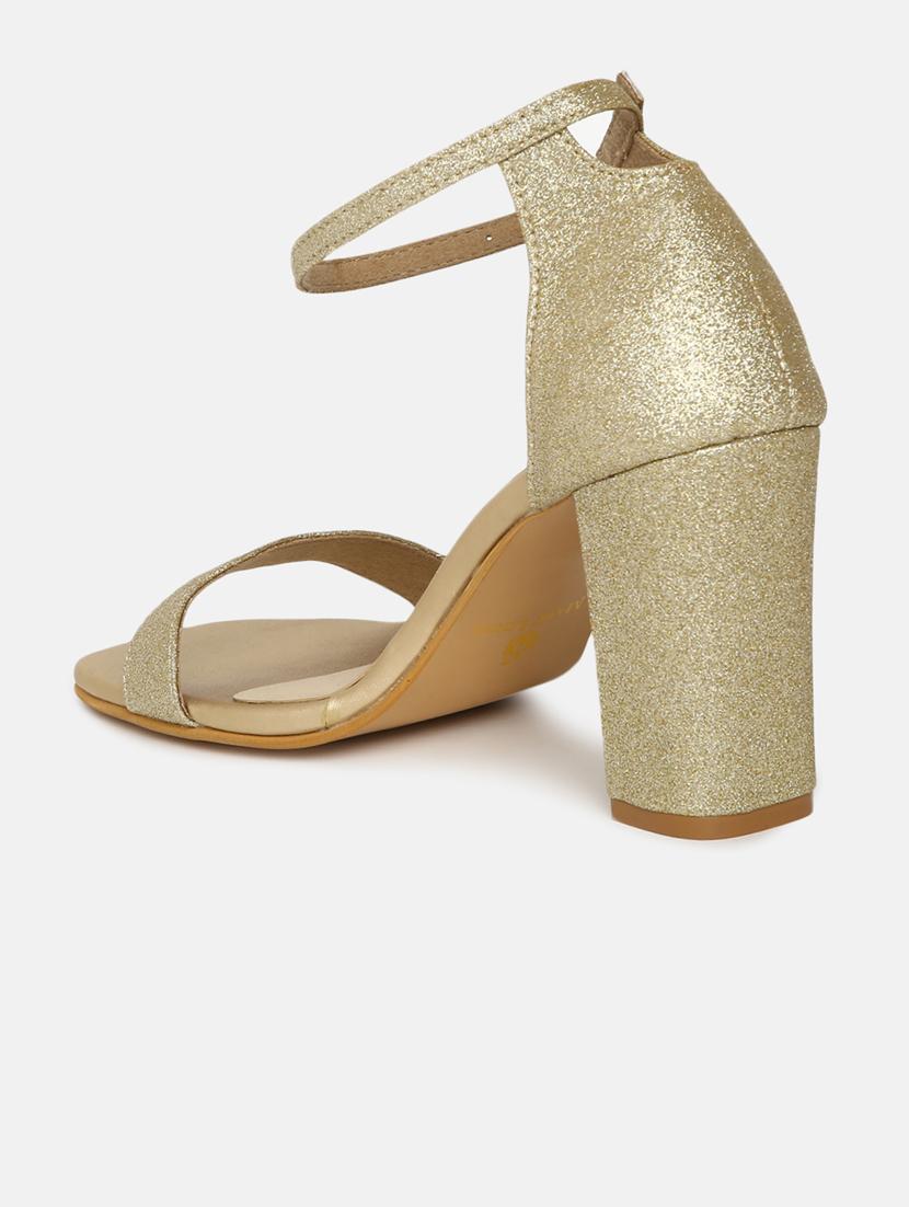 gold tpu back strap sandals - 19665938 - Standard Image - 2