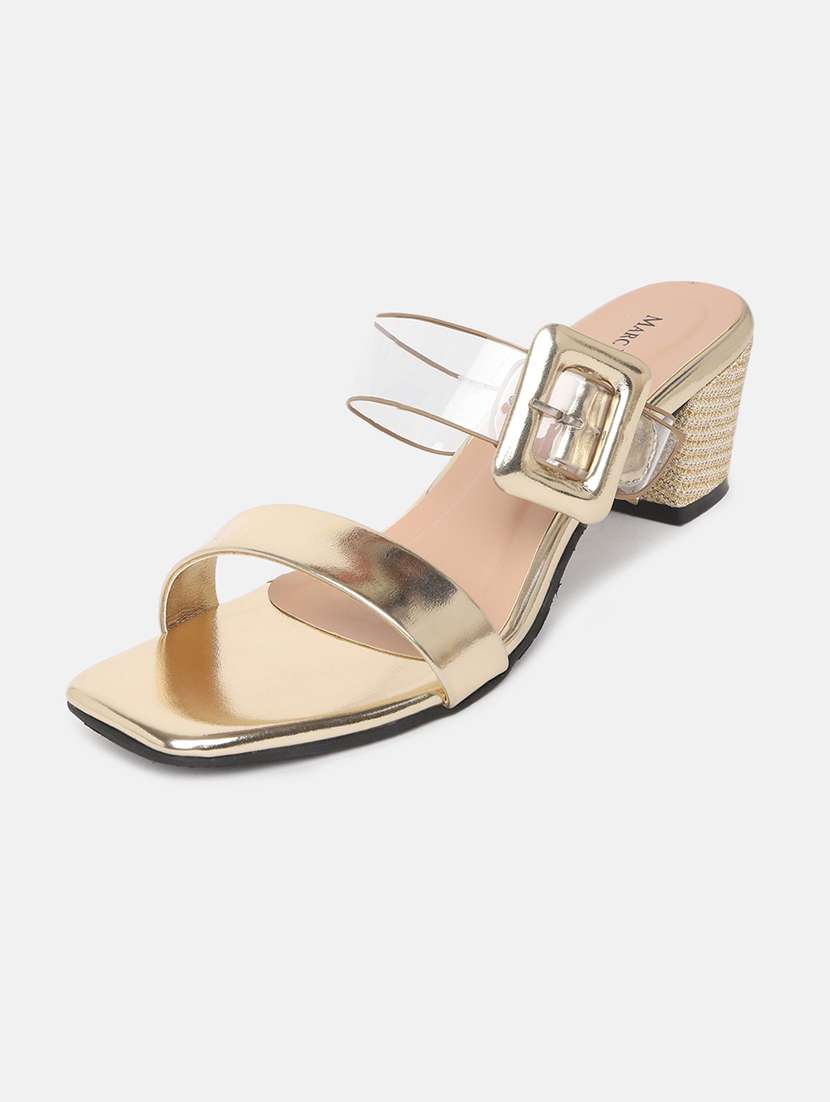 gold tpu slip on sandals - 19666004 - Standard Image - 2