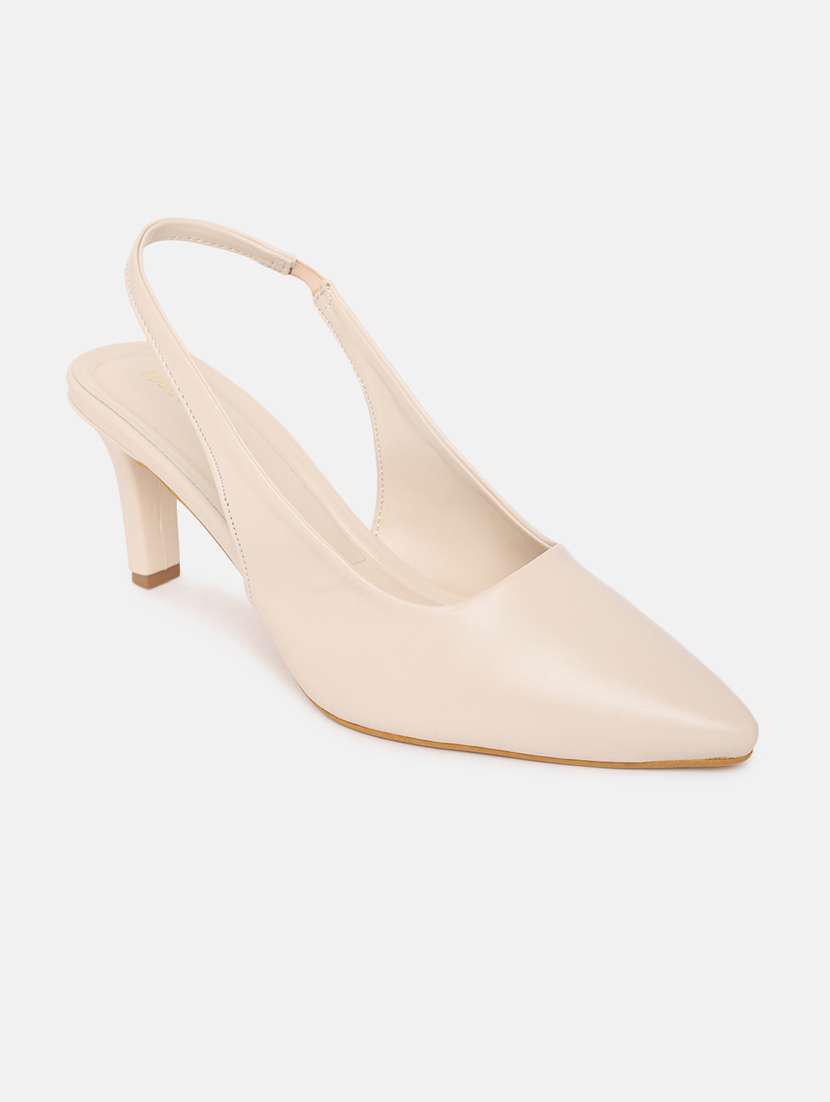 beige tpu pumps