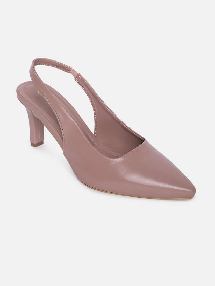 purple back strap sandal