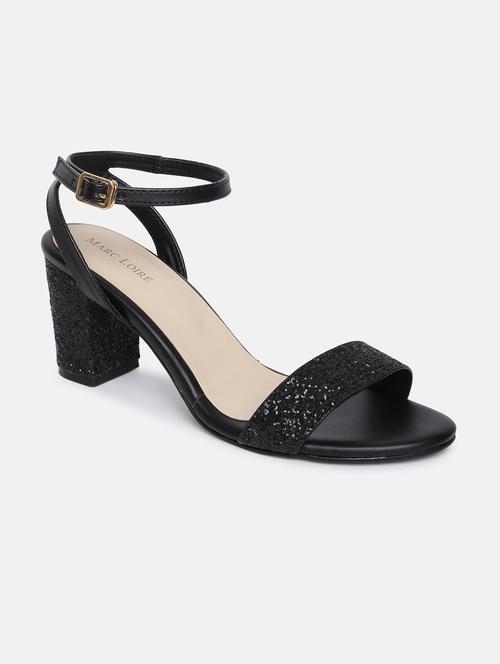 black ankle strap sandal - 19666048 - Standard Image - 0