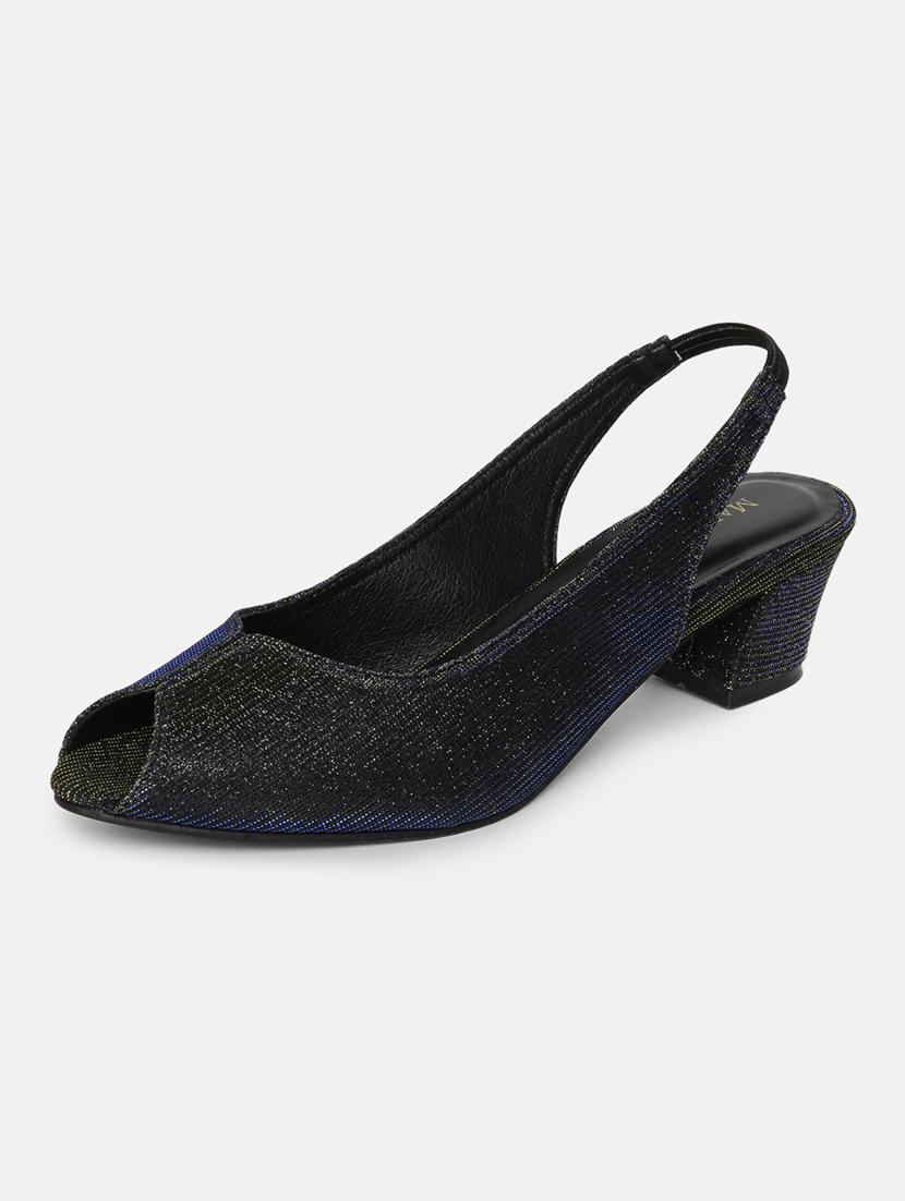 black pu back strap sandals - 19666050 - Standard Image - 2