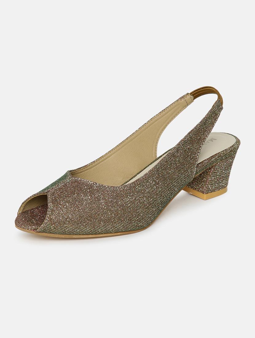 copper pu back strap sandals - 19666051 - Standard Image - 2