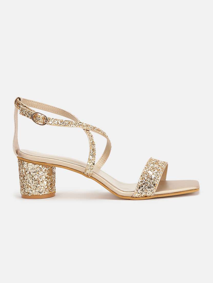 golden ankle strap sandal - 19666059 -  Standard Image - 2