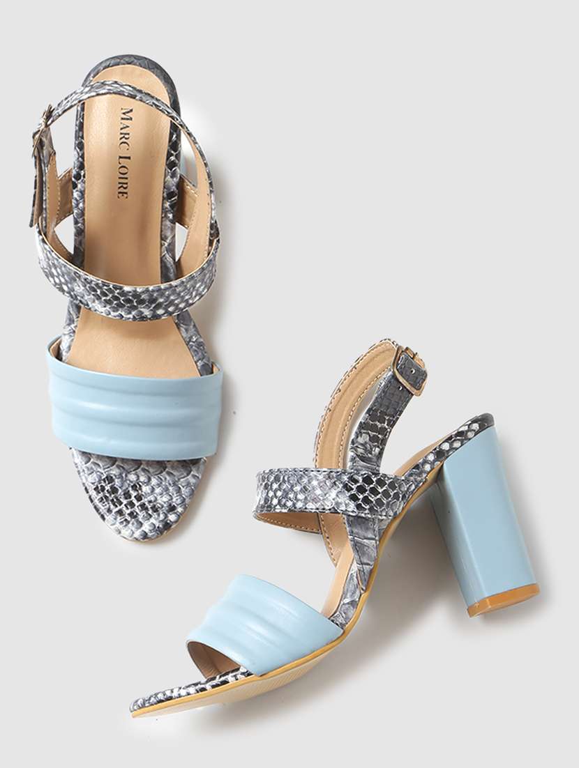 grey pu back strap sandals - 19666061 - Standard Image - 2