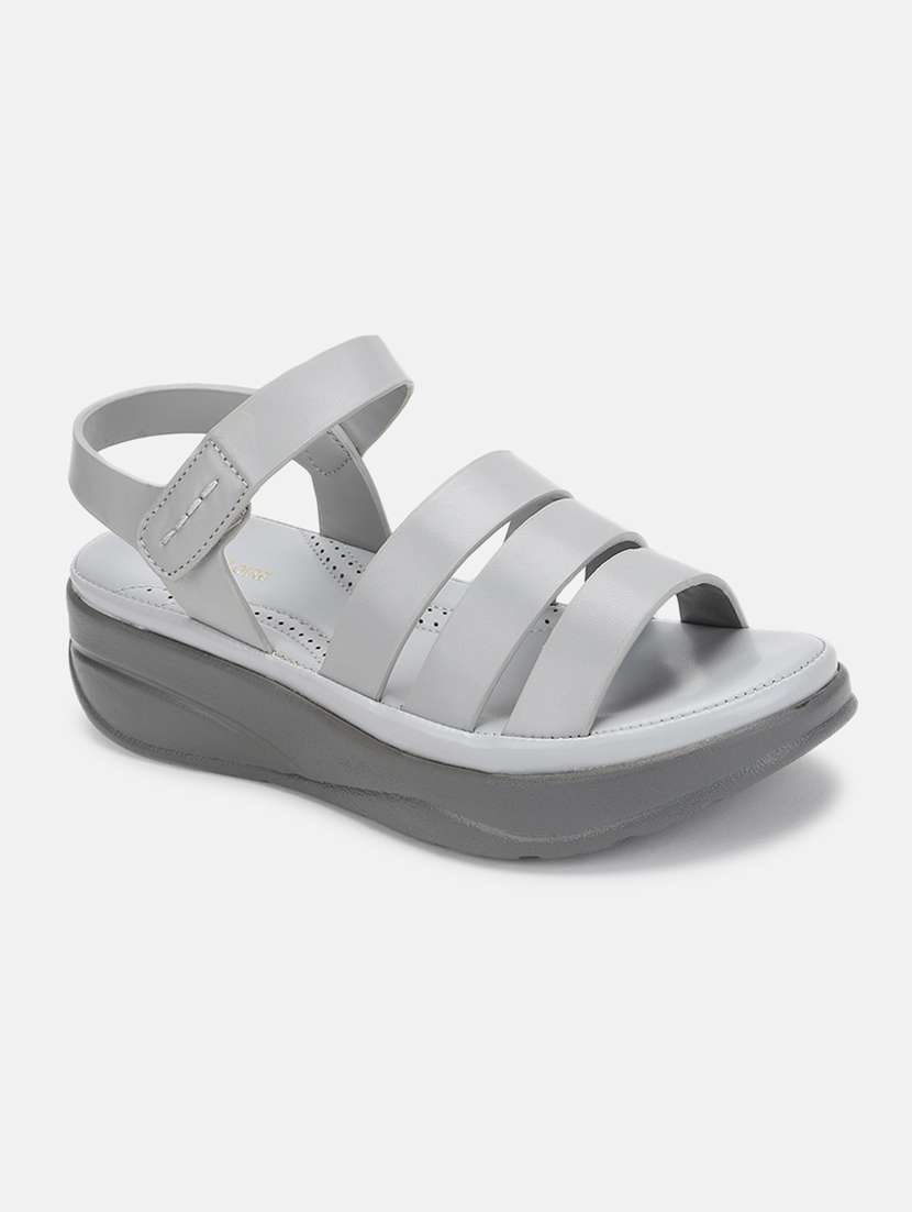 marc loire women grey solid platform heels