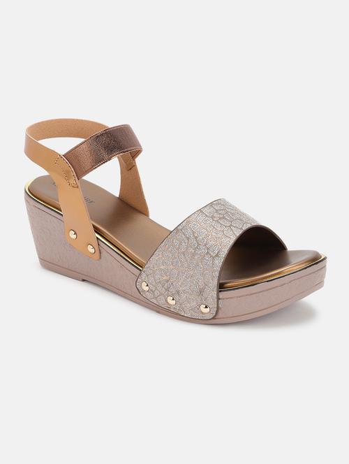 marc loire women copper solid wedge heels - 19666084 - Standard Image - 0