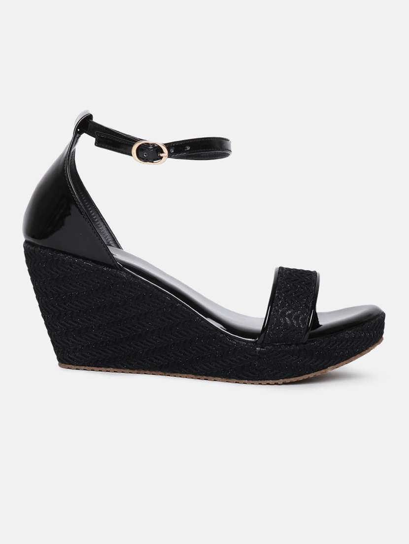 marc loire women black wedges - 19666105 -  Standard Image - 2