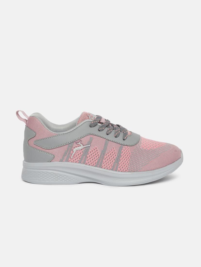 pink mesh laceup casual shoes - 19666337 - Standard Image - 2