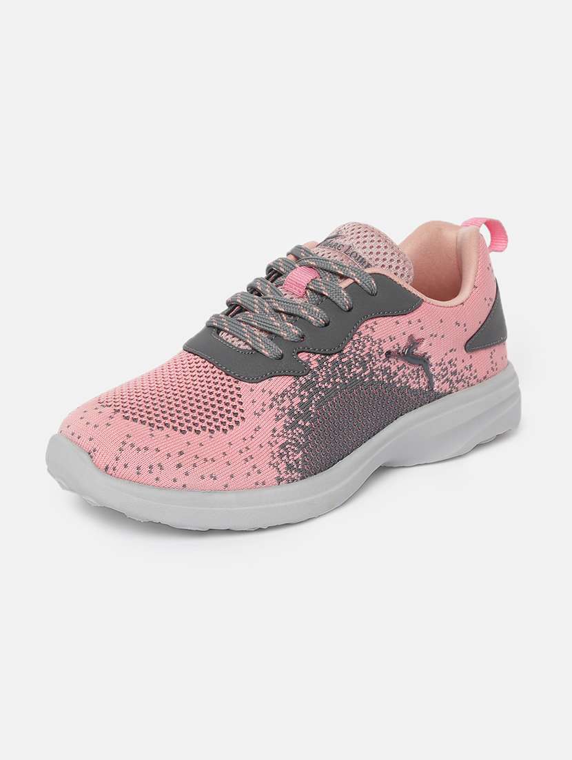 pink mesh laceup casual shoes - 19666339 -  Standard Image - 2