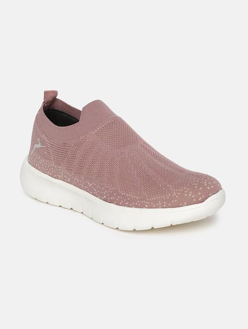 magenta fabric slip on casual shoes - 19666345 -  Standard Image - 0