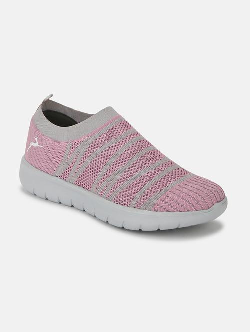 pink fabric slip on casual shoes - 19666349 -  Standard Image - 0