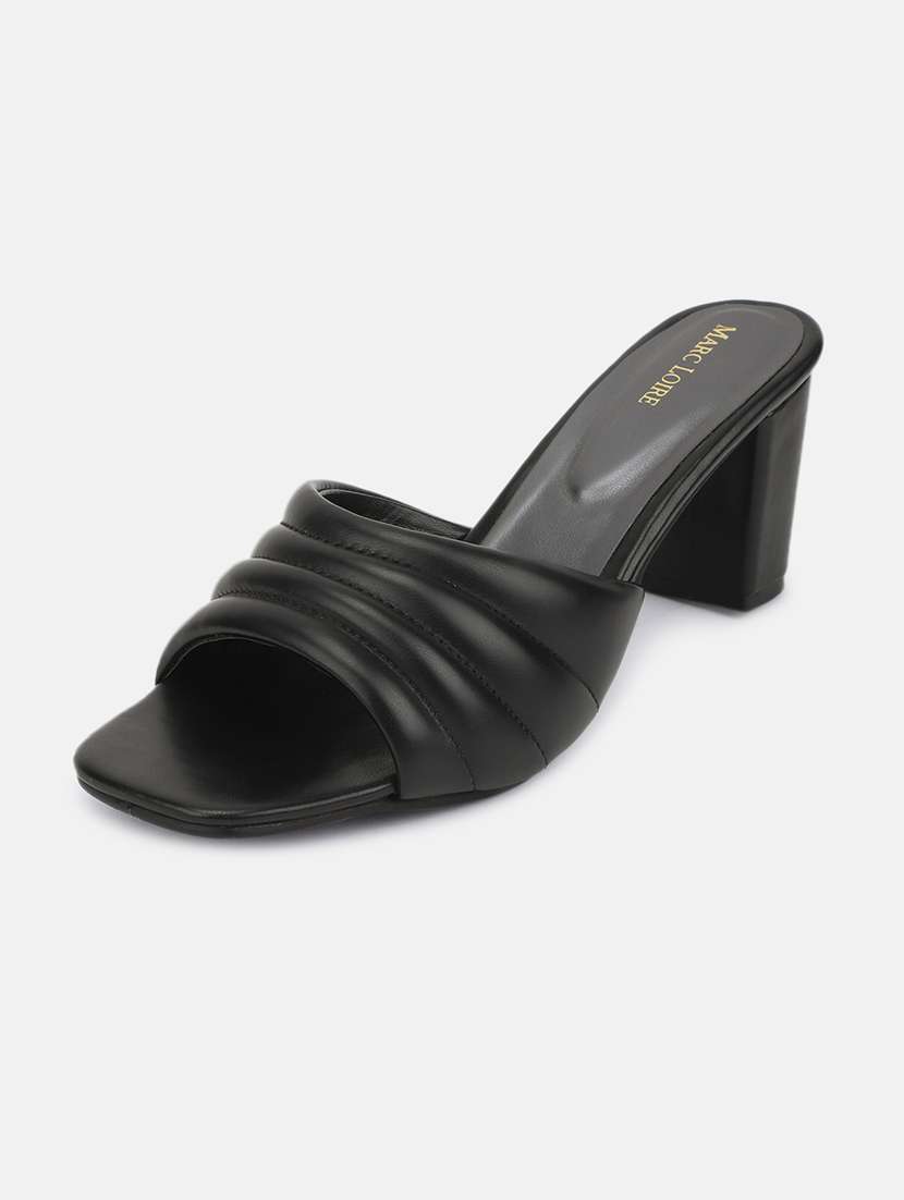 black tpu slip on sandals - 19666363 - Standard Image - 2