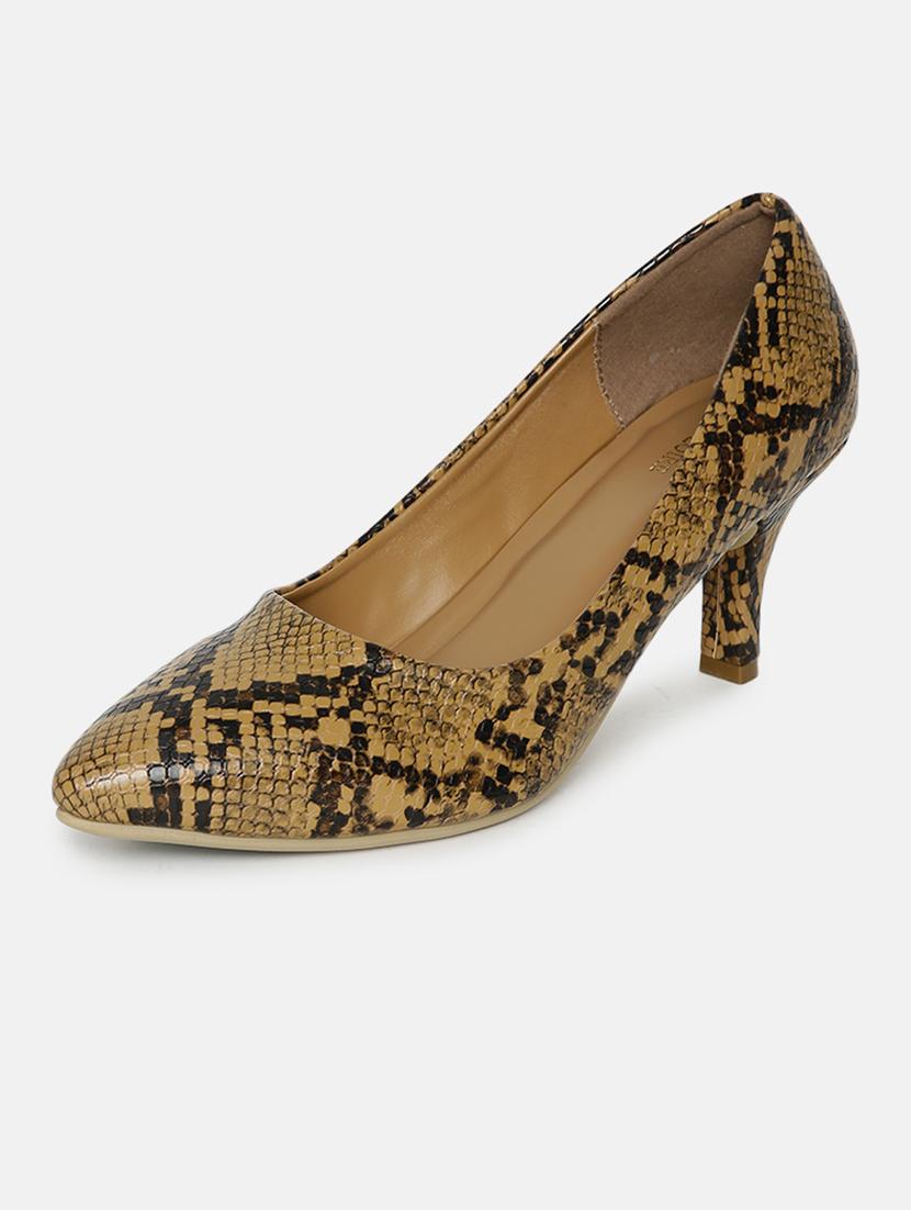 tan aniaml print slip on pump - 19666390 - Standard Image - 2