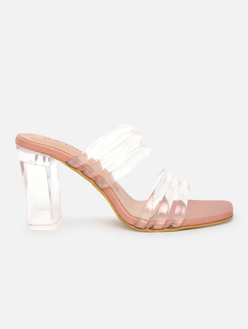 pink slip on sandal - 19666399 -  Standard Image - 2