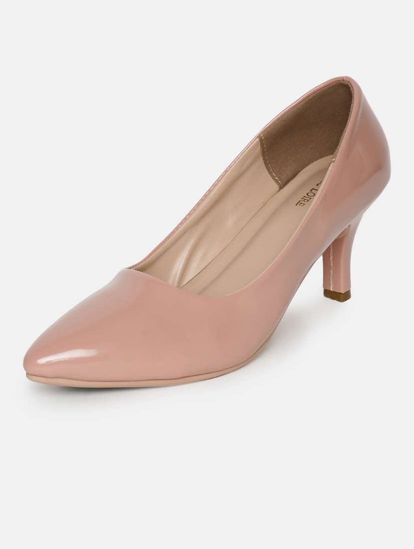 pink solid slip on pump - 19666402 -  Standard Image - 2