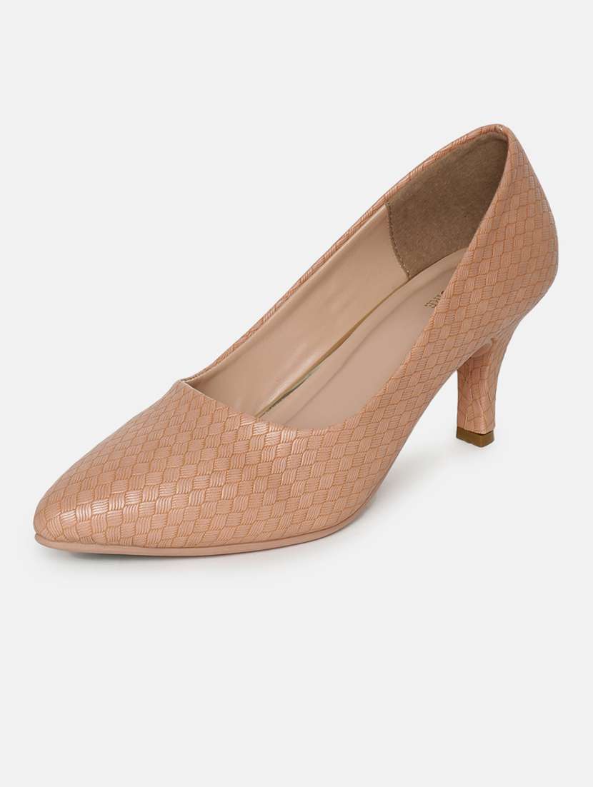 nude pu slip on pumps - 19666410 - Standard Image - 2