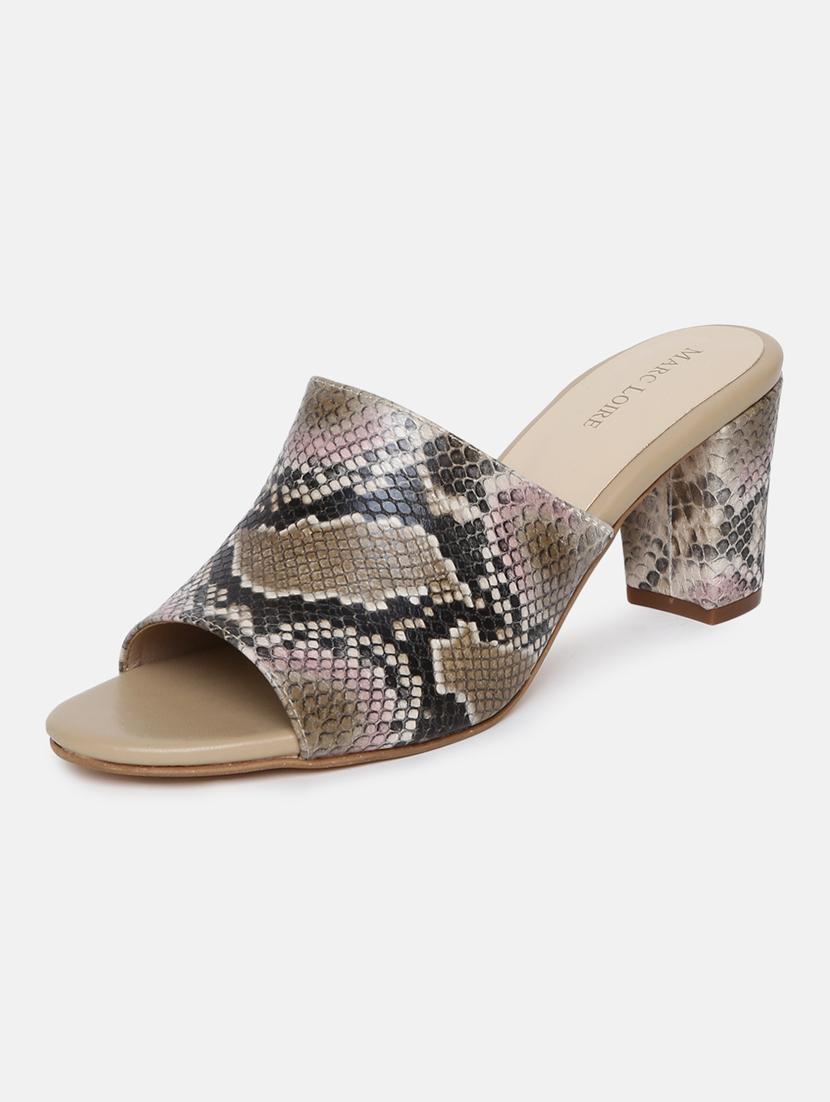 tan pu slip on sandals - 19666419 - Standard Image - 2