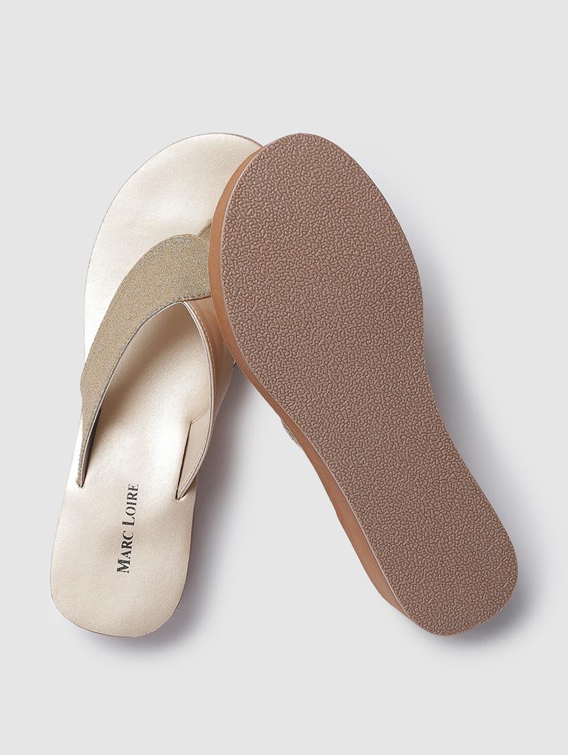 gold t-strap wedge - 19666441 - Standard Image - 2